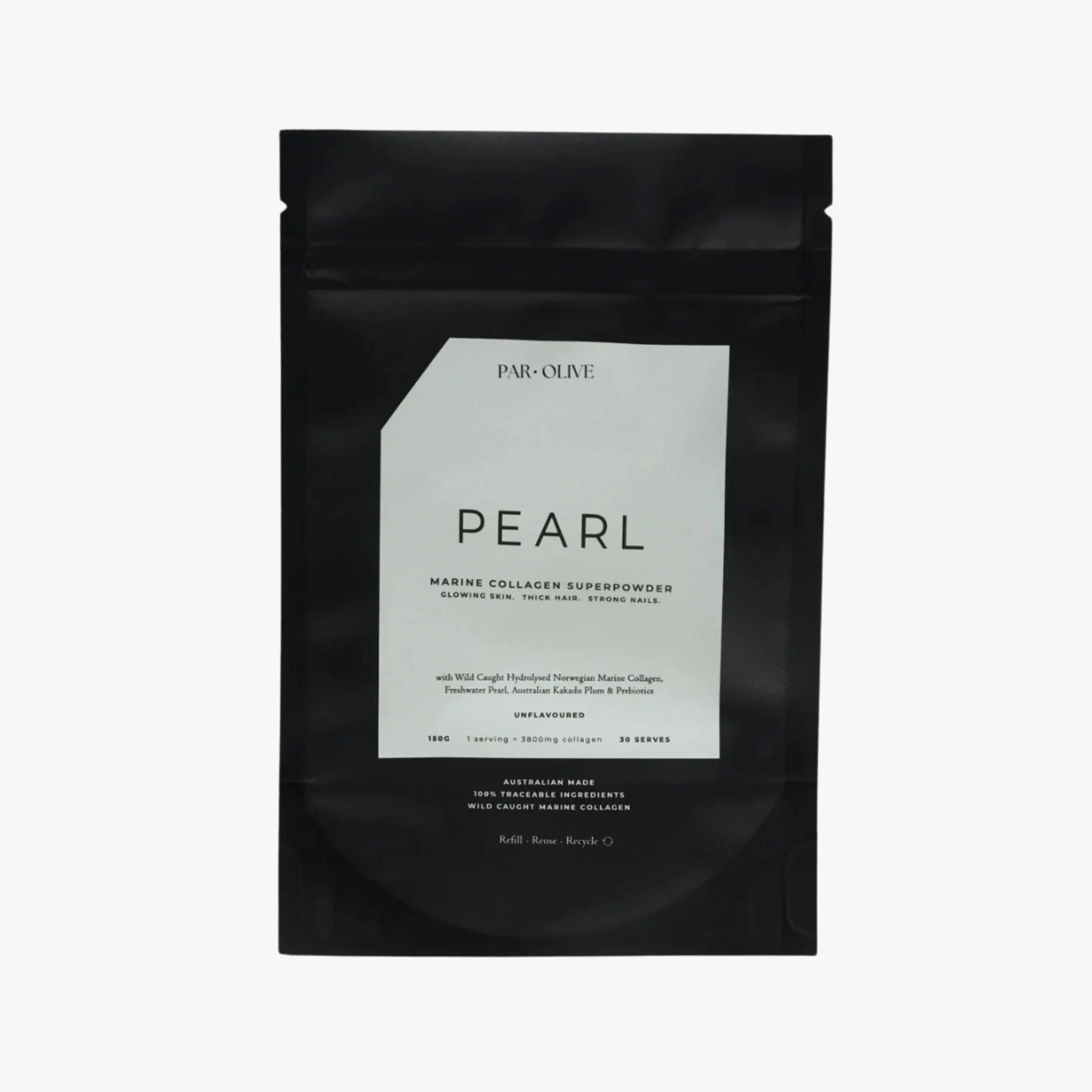 Pearl Marine Collagen Superpowder (unflavoured) Refill 150g